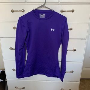 Under Armour purple spandex active long sleeve